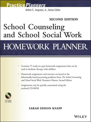 cover image of School Counseling and School Social Work Homework Planner